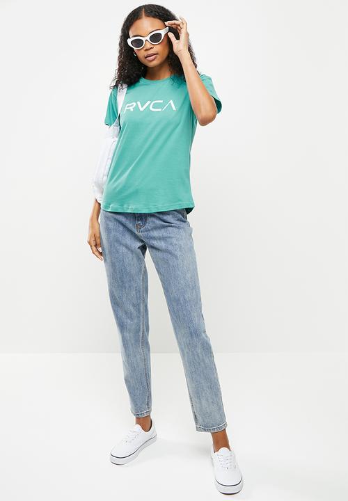RVCA - Big rvca slim crew - lt teal