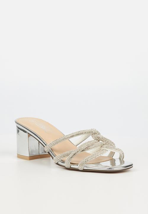 Miss Black - Grammy1 mule heel - silver