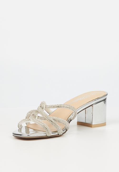 Miss Black - Grammy1 mule heel - silver