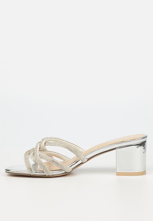 Miss Black - Grammy1 mule heel - silver