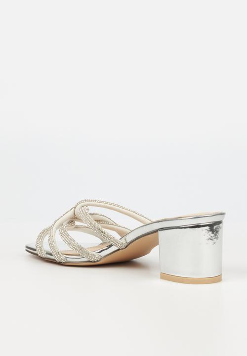 Miss Black - Grammy1 mule heel - silver