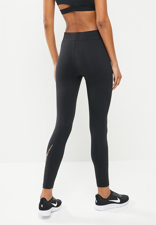 Nike - W nsw gx prnt mid rise legging - black 