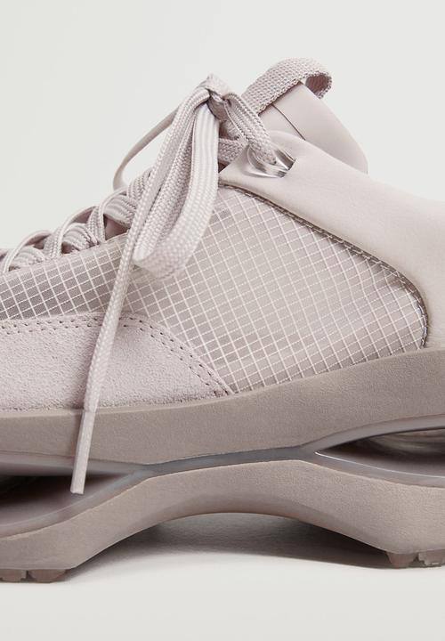 MANGO - Iconic leather sneaker - light / pastel pink