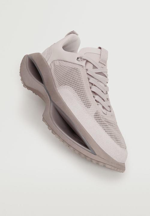 MANGO - Iconic leather sneaker - light / pastel pink