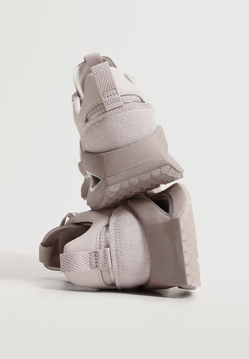MANGO - Iconic leather sneaker - light / pastel pink
