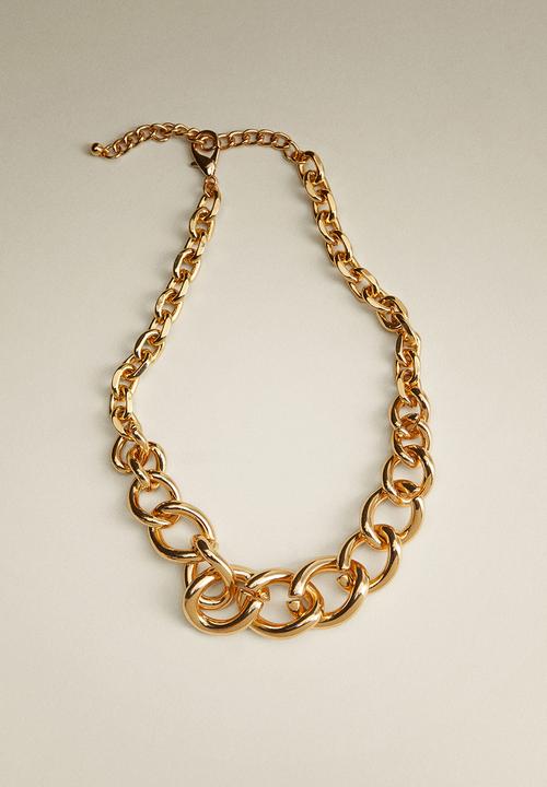 MANGO - Xl link necklace - gold