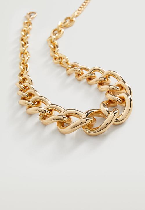 MANGO - Xl link necklace - gold