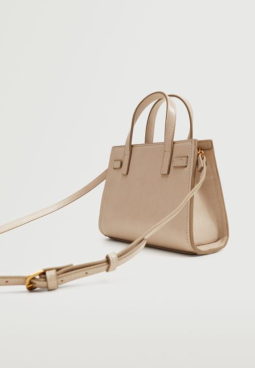 MANGO - Mini shopper bag - off white