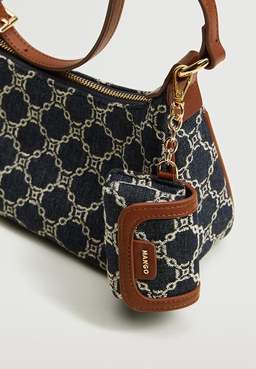 MANGO - Embroidered chains airpods case - navy