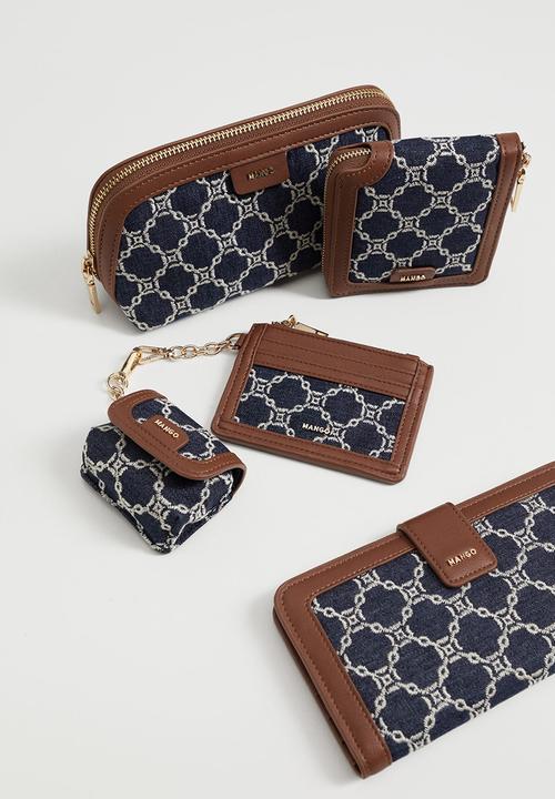 MANGO - Embroidered chains airpods case - navy