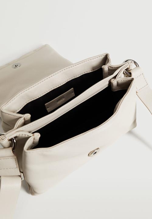 MANGO - Quilted shoulder bag - ice grey
