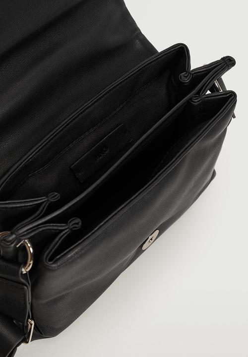 MANGO - Quilted shoulder bag - black