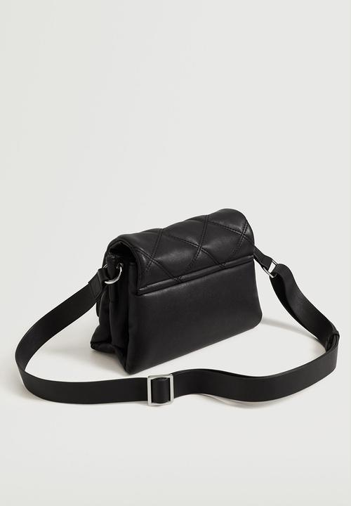MANGO - Quilted shoulder bag - black
