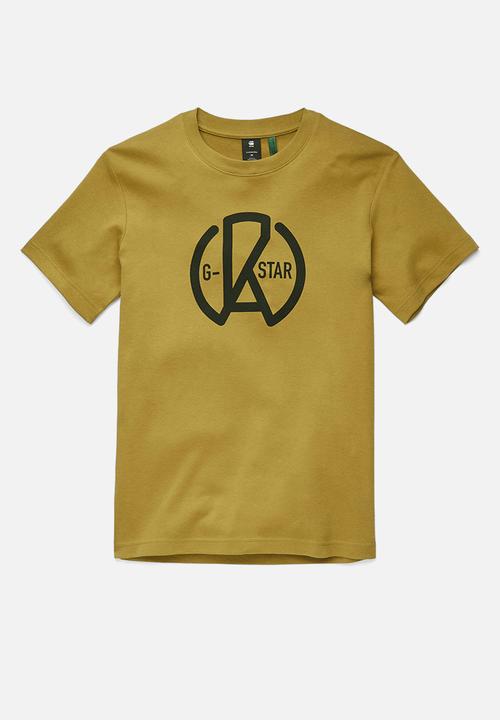 G-STAR - Circle graphic r t - gold olive