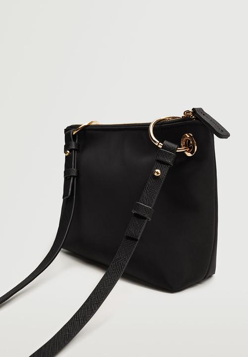 MANGO - Logo crossbody bag - black
