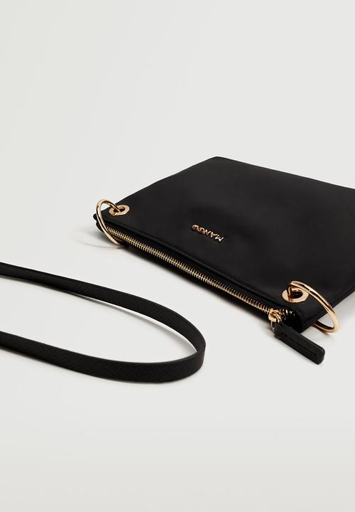 MANGO - Logo crossbody bag - black