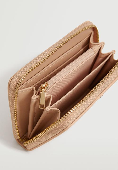 MANGO - Saffiano-effect wallet - pink