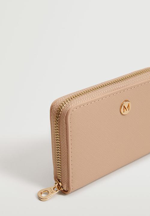 MANGO - Saffiano-effect wallet - pink