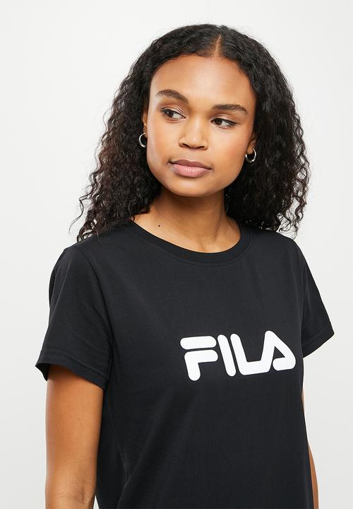 FILA - Mono deckle T-shirt dress - black