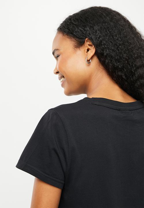 FILA - Mono deckle T-shirt dress - black