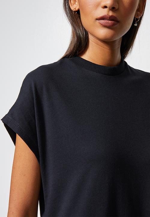 Superbalist - Sleeveless T-shirt dress - black