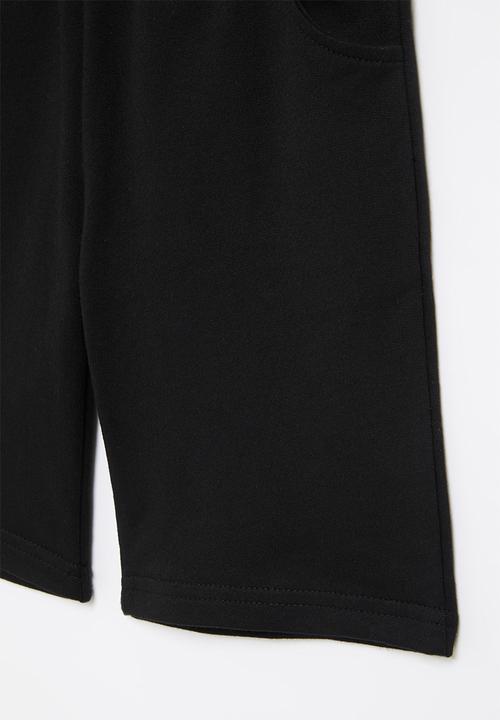 Pop Candy - Boys plain sweatshorts - black