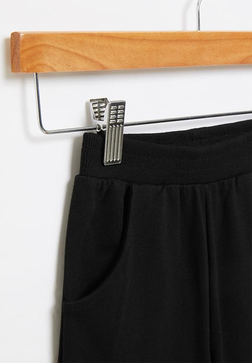 Pop Candy - Boys plain sweatshorts - black