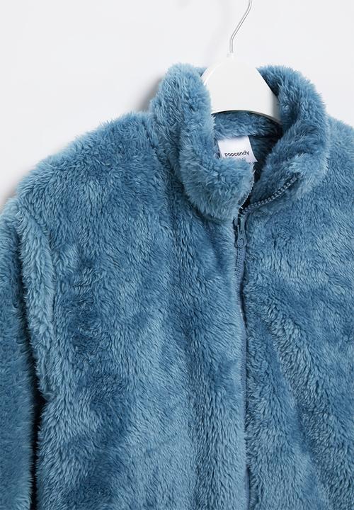 Pop Candy - Boys zip through jacket - blue