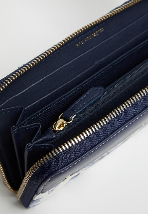 POLO - Polo floral zip around purse - blue