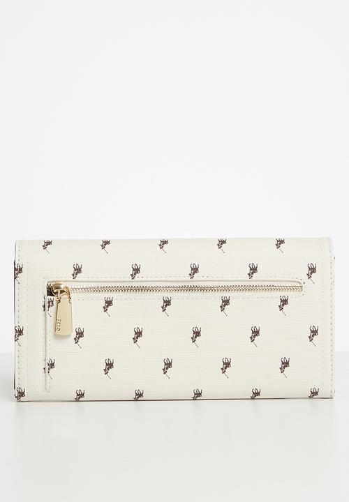 POLO - Polo canterbury clutch purse - cream