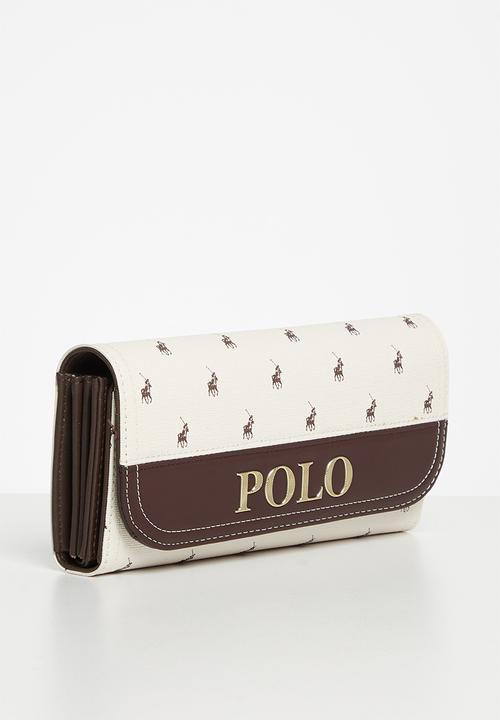 POLO - Polo canterbury trifold purse - cream