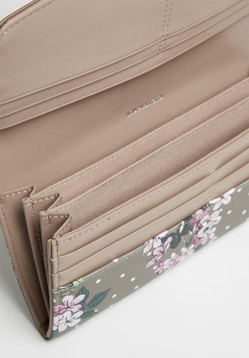 POLO - Polo floral clutch purse - taupe