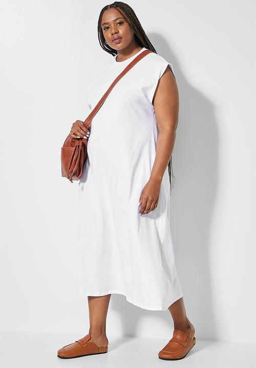 Superbalist - Sleeveless t-shirt dress - white