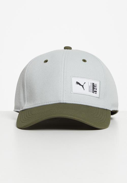 PUMA - Puma style cap - grey & olive