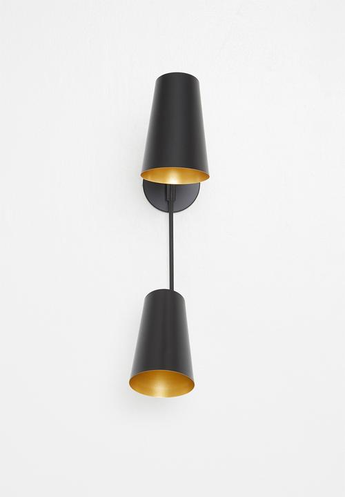 Sixth Floor - Spider wall light - black