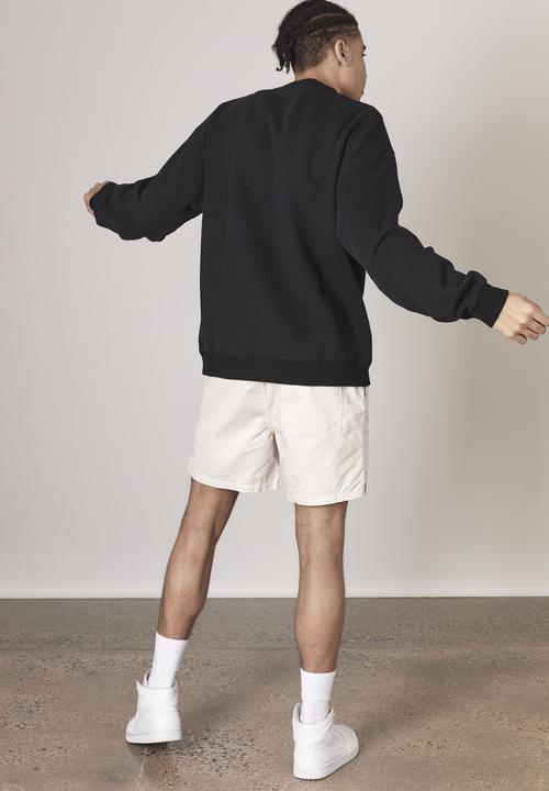 Factorie - Premium oversized graphic crew - black
