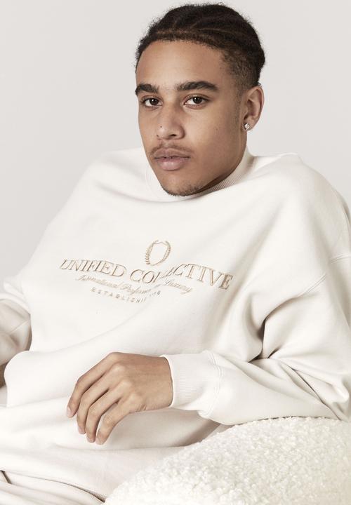 Factorie - Premium oversized graphic crew - ivory/unified collective