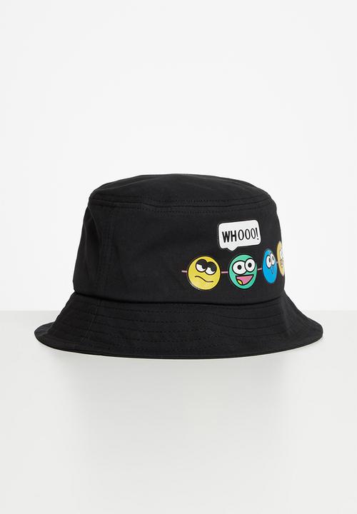 Pop Candy - Emoji bucket hat - black