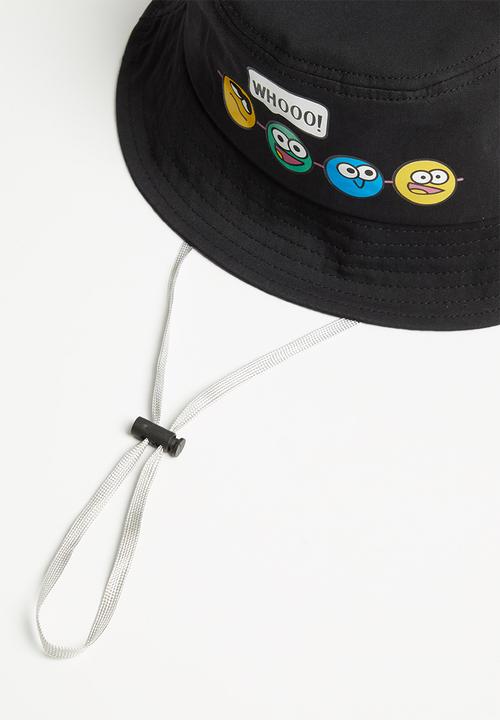 Pop Candy - Emoji bucket hat - black