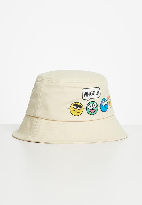 Pop Candy - Emoji bucket hat - off white