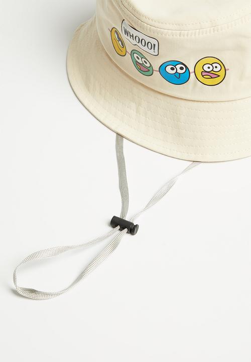 Pop Candy - Emoji bucket hat - off white