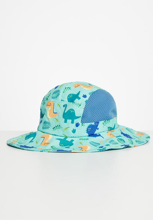 Pop Candy - Dino hat with net detail - blue