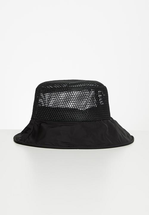 Pop Candy - Net bucket hat - black