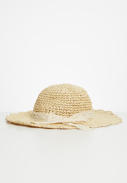 Pop Candy - Girls straw hat - cream