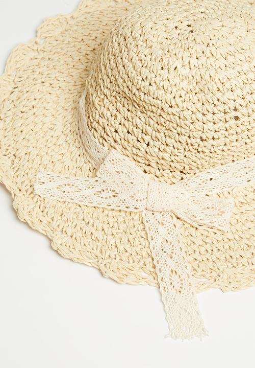 Pop Candy - Girls straw hat - cream