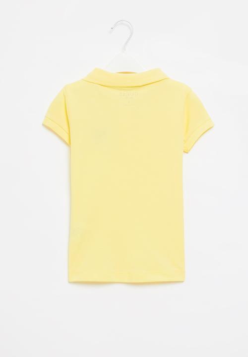 GUESS - Short sleeve classic guess polo - sunlight yellow