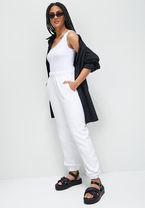 Blake - Asymmetrical bodysuit - white