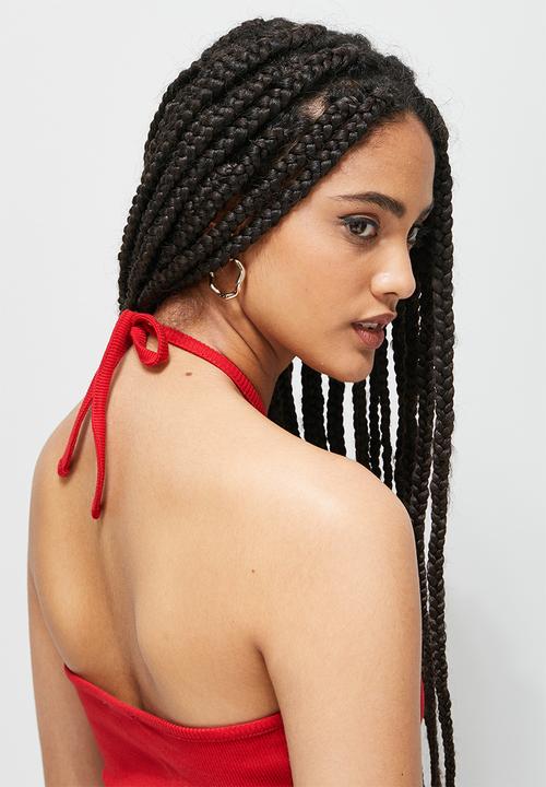 Blake - Halter crop top - red
