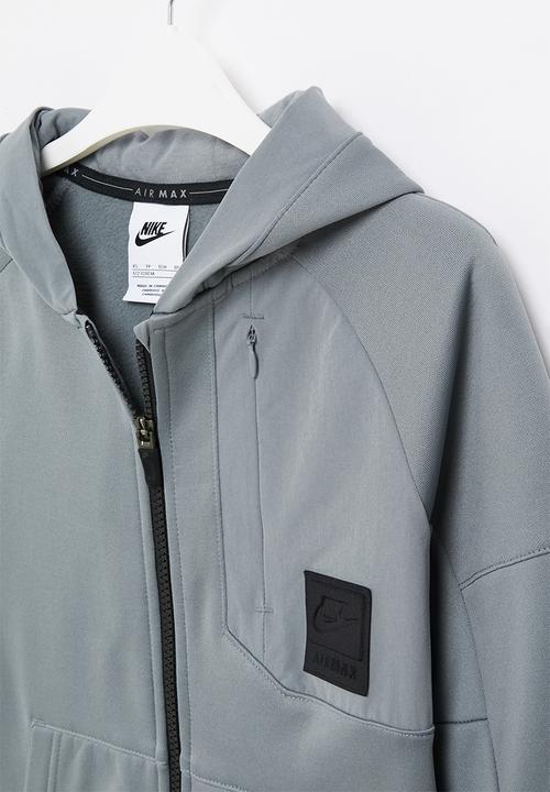 Nike - B nsw air max cvs fz hoodie bb - cool grey/black