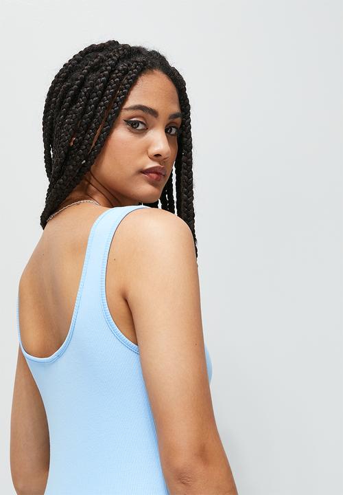 Blake - Tank bodycon mini dress - powder blue